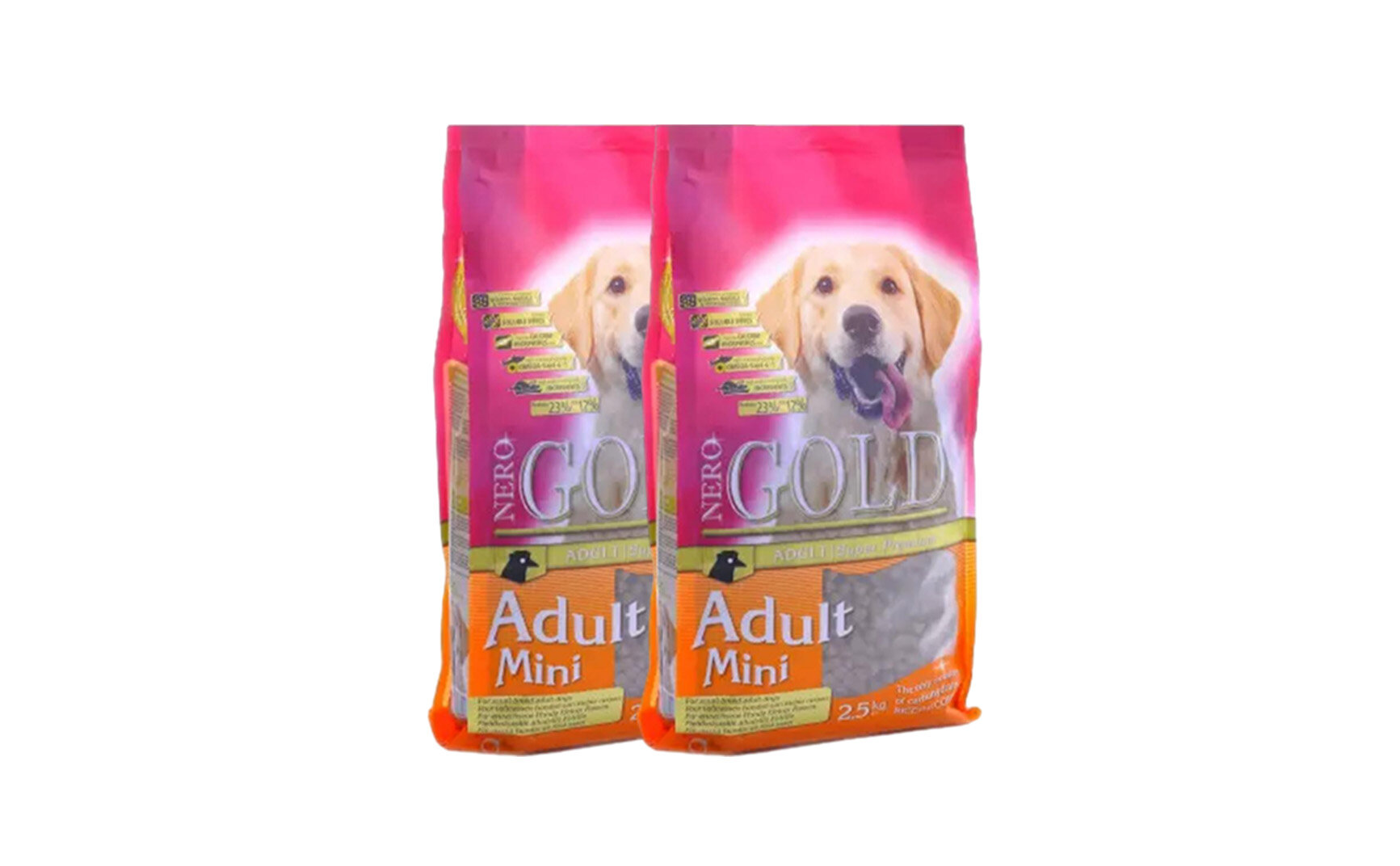 Nero Gold сухой корм для взрослых собак мелких пород с курицей - 2,5 кг х 2 шт.