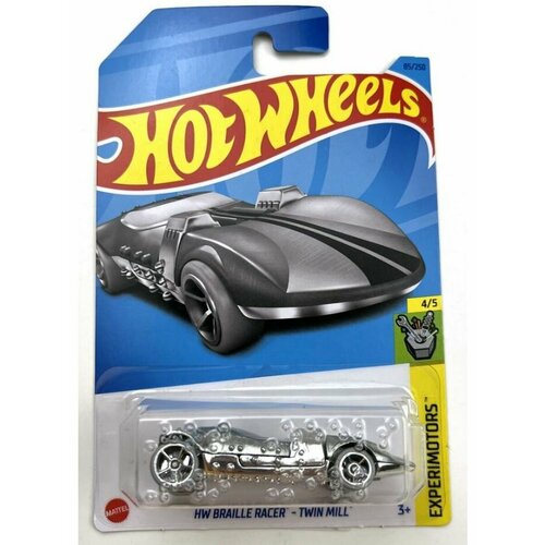 Машинка HW Braille Racer - Twin Mill (EXPERIMOTORS) hot wheels книжка с цветными мелками