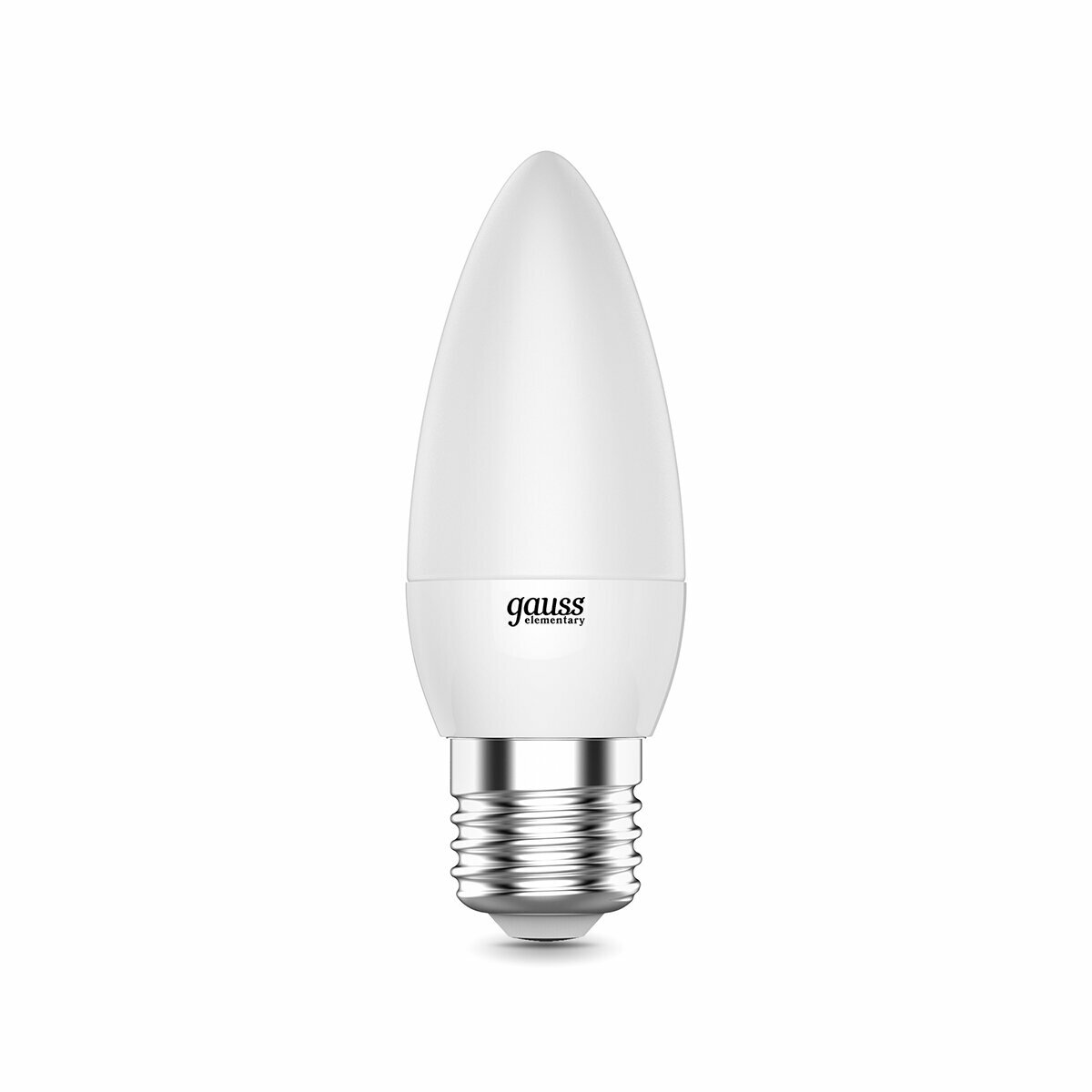 Лампа светодиодная LED Gauss Elementary Свеча, E27, 8 Вт, 3000 K, теплый белый свет