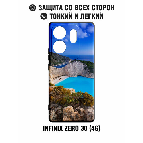 Чехол для Infinix Zero 30 (4G) / Чехол для Инфиникс Зеро 30 (4Джи) DF inCase-43 (black) Art345 для infinix zero 30 4g black incase 43