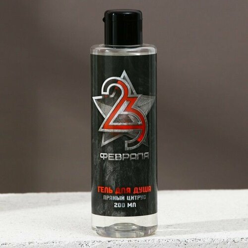 Гель для душа С 23 Февраля 200 мл аромат пряного цитруса HARD LINE 554₽