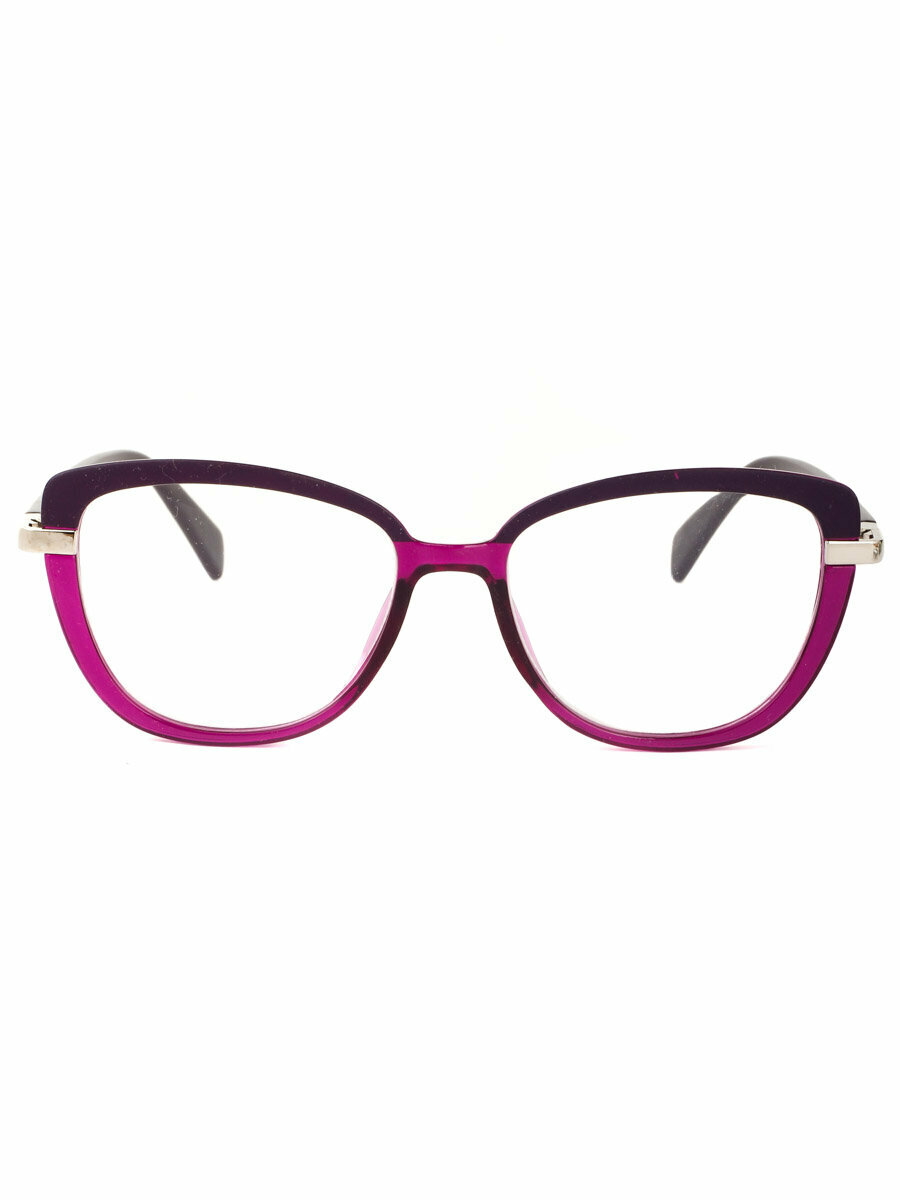 Готовые очки для чтения фиолетовые с диоптриями +1.00 футляр