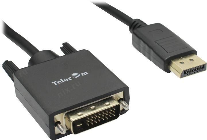 Переходник DisplayPort to DVI 1.8м VCOM Telecom TA668-1.8M - фото №10