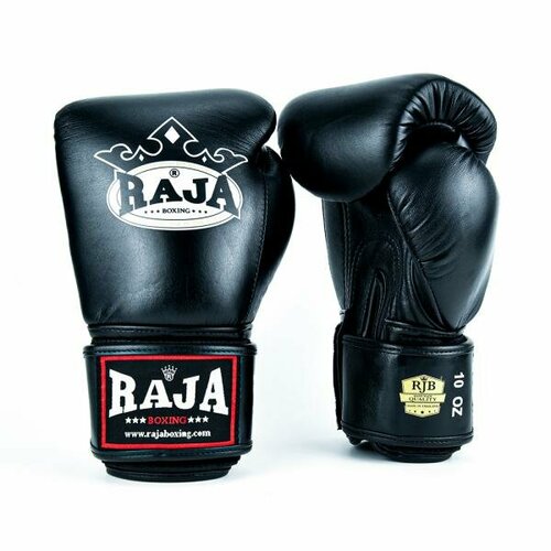 фото Перчатки снарядные raja boxing, липучка, р-р m, черный