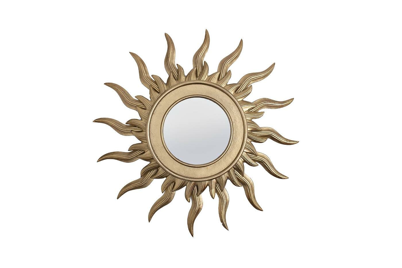 Зеркало Garda Decor 94PR-21901 Зеркало декоративное "Солнце" цвет золото d60см арт. 94PR-21901