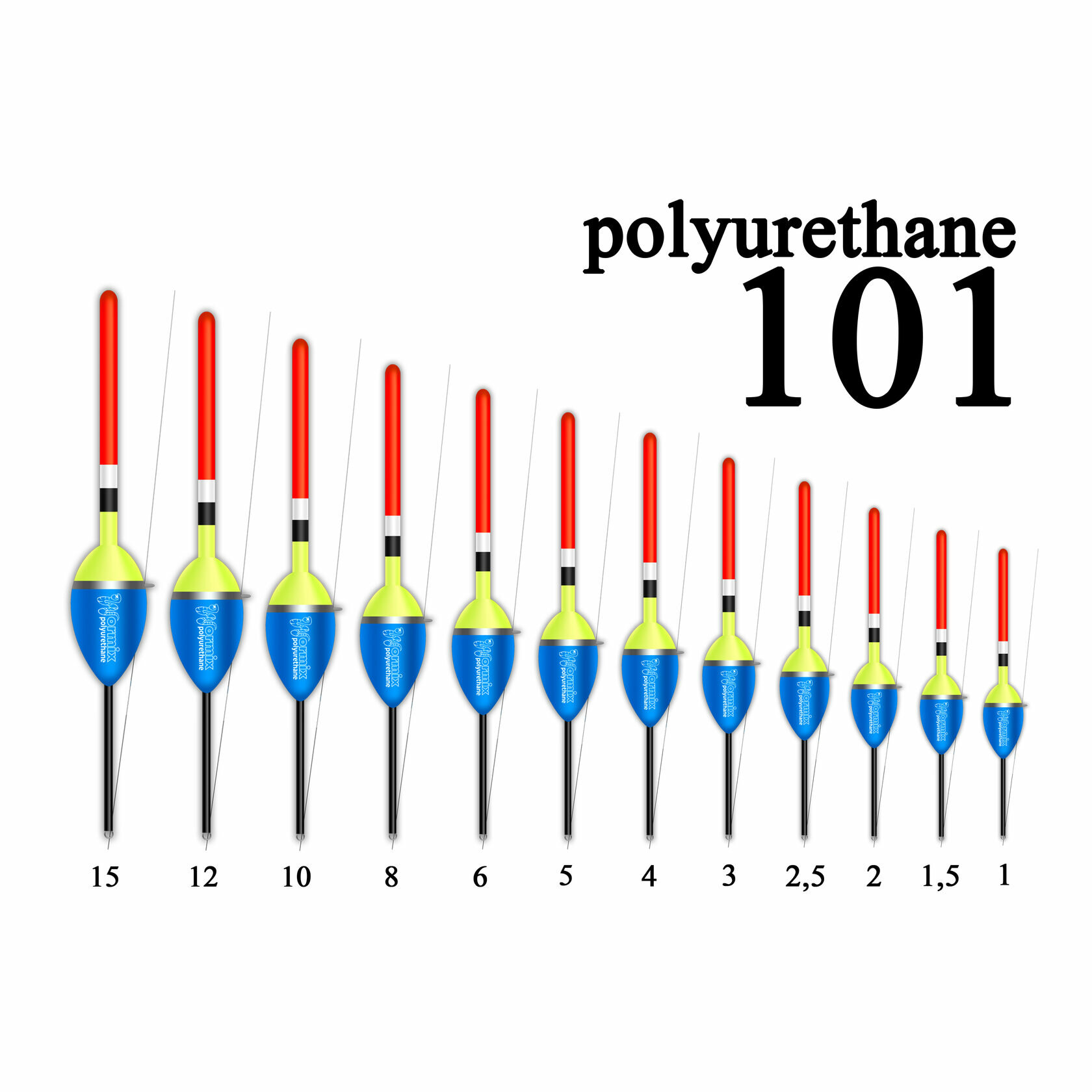 Wormix Поплавок из полиуретана 101 8г 10шт арт.10180