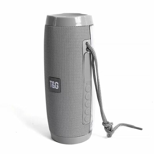 Беспроводная Bluetooth колонка TG-157 Портативная колонка с LED подсветкой серый 787₽