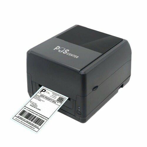 Принтер этикеток Poscenter TT-300 USE, 300dpi, термотрансферный, черный (3492)