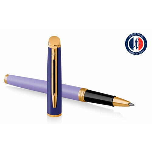 Ручка роллер Waterman Hemisphere Colour Blocking (2179922) Purple GT F черн. черн. подар. кор.