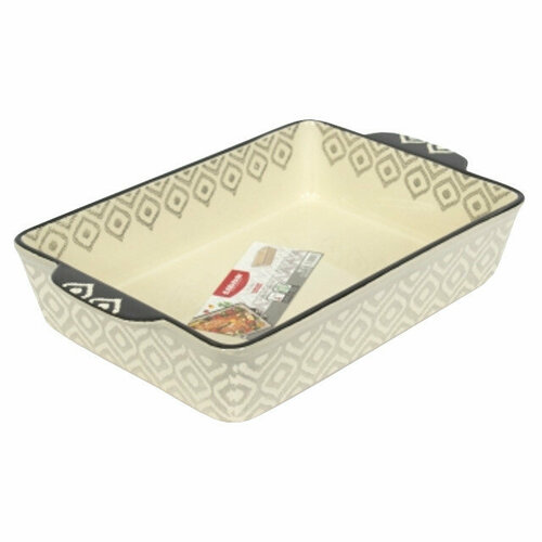 Форма для запекания attribute etna 35х22х7см прямоугольная с ручками керамика 4157₽