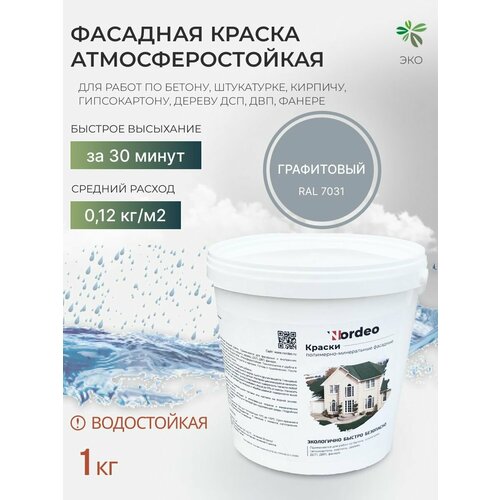 Краска фасадная Nordeo RAL 7031 1 кг