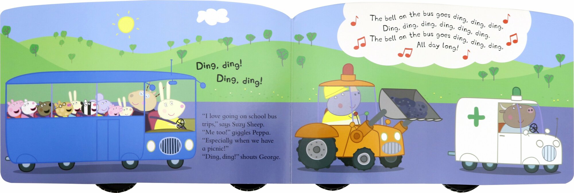 Peppa Pig: The Wheels on the Bus (Board Book) - фото №3