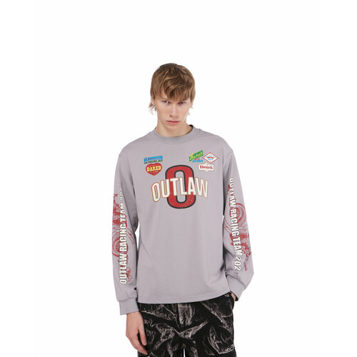Лонгслив Outlaw Moscow, размер 50, серый