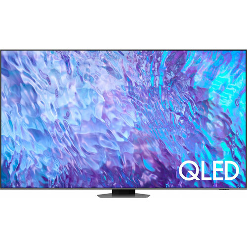 Телевизор QLED Samsung 98 QE98Q80CAUXCE Series 8 серебристый 4K Ultra HD 100Hz DVB-T2 DVB-C DVB-S2 USB WiFi Smart TV 60046000₽