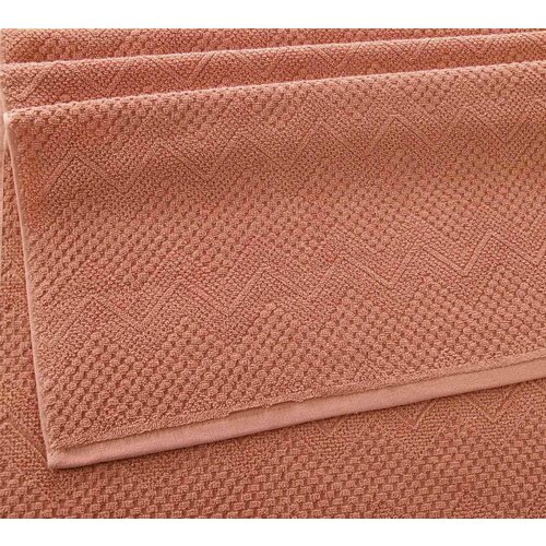 Комплект махровых полотенец Восторг терракот 50x90 см и 100x150 см 500 г