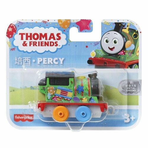 HMC34 Паровозик Thomas & Friends металлический герои мультфильмов Томас и его друзья Percy hhn39 паровозик thomas