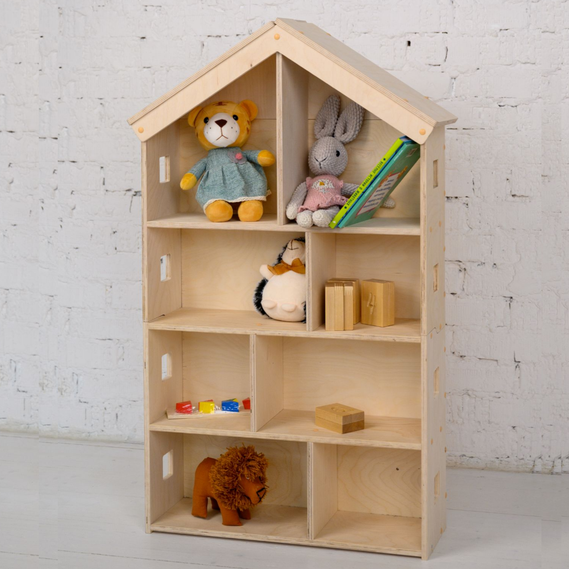 Шкаф для игрушек Монтессори стеллаж детский
