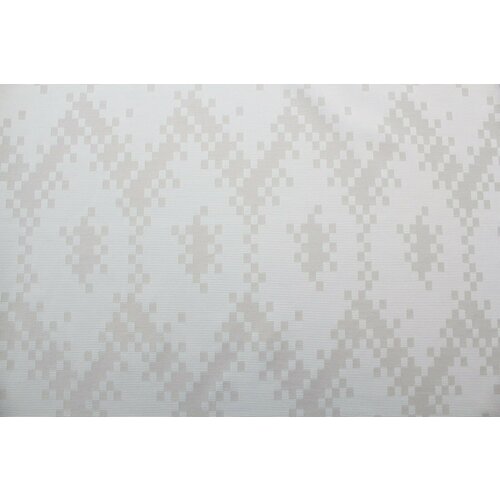 Ткань Костюмный жаккард стрейч серо-белый «пиксели», 480 г/пм, ш114см, 0,5 м ткань жаккард костюмный стрейч серо лиловый тёмный 480 г пм ш144см 0 5 м