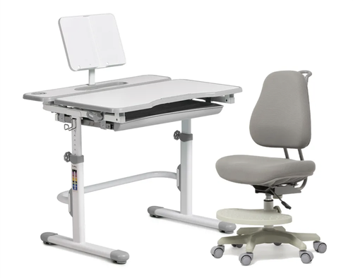 Комплект стол-трансформер Freesia grey + эргономичное кресло Cubby Paeonia