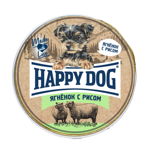  корм для собак Happy Dog NaturLine, при чувствительном пищеварении, ягненок, с рисом 1 шт. х 125 г