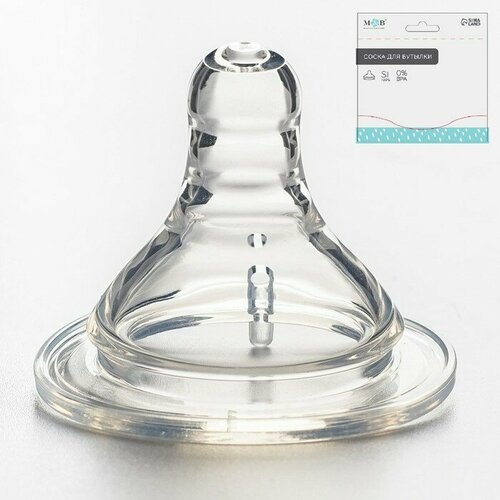 Соска силиконовая ШГ 50мм антиколик 3 мес средний поток 491₽