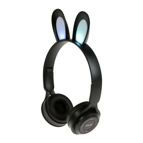 Наушники беспроводные Y08R накладные детские BT 51 подсветка 400 мАч чёрные 162100₽