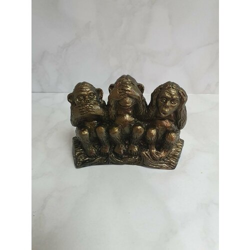 Статуэтка Три обезьяны, гипс