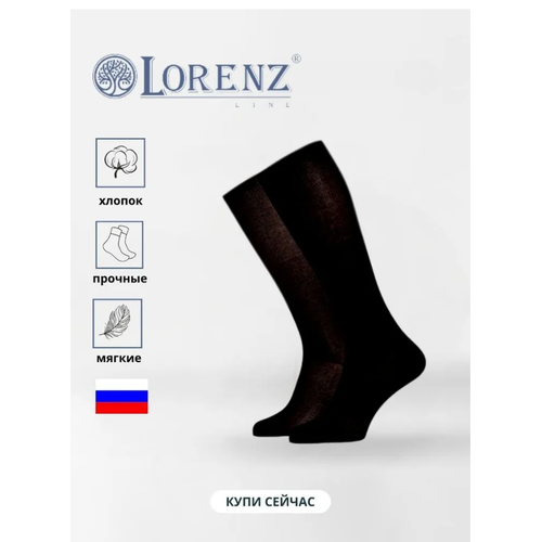 Носки LorenzLine, размер 25 (39-40), черный