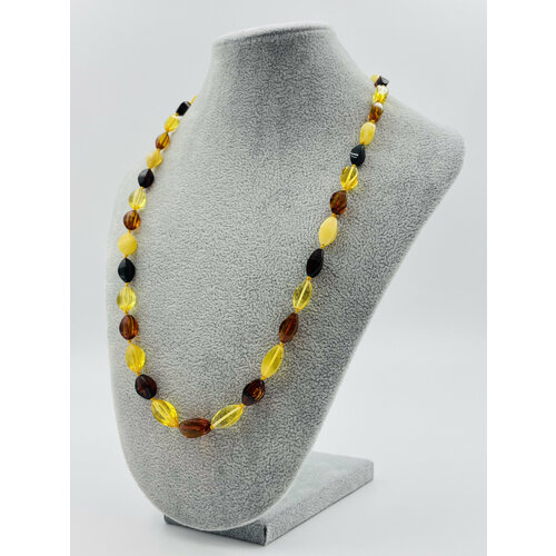Бусы AMBER Land, янтарь, длина 56 см, мультиколор