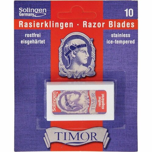 Сменные лезвия для опасных бритв Timor Premium Razor Blade чаша для бритья из нержавеющей стали timor solingen 1410