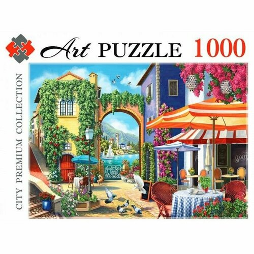 пазлы 1000 artpuzzle полет ночной совы Artpuzzle. Пазлы 1000 элементов. Солнечный город У моря (Арт. Ф1000-0465)