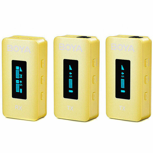 Boya BY-XM6-K2 беспроводной микрофон с зарядным кейсом желтый 1370000₽