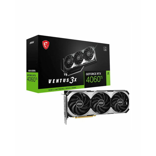 Видеокарта RTX4060Ti VENTUS 3X E 8G OCB GDDR6 128-bit DPx3 HDMI 3FAN RTL 4745000₽