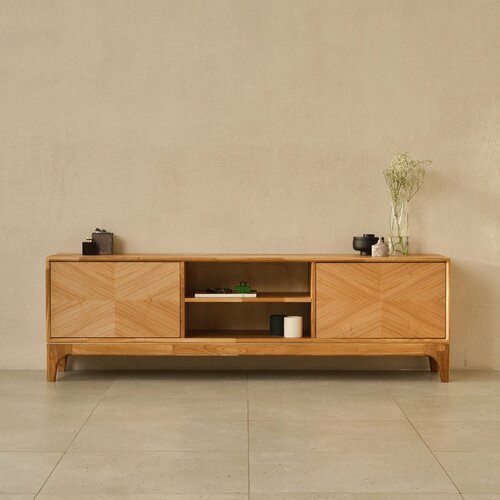 Изображение товара Тумба под телевизор из массива ясеня Uno 180 см, напольная, Равновесие