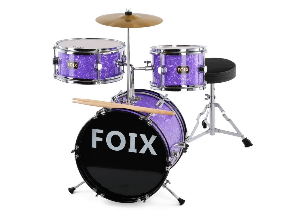 Foix CDF-1096PR Барабанная установка детская, фиолетовая