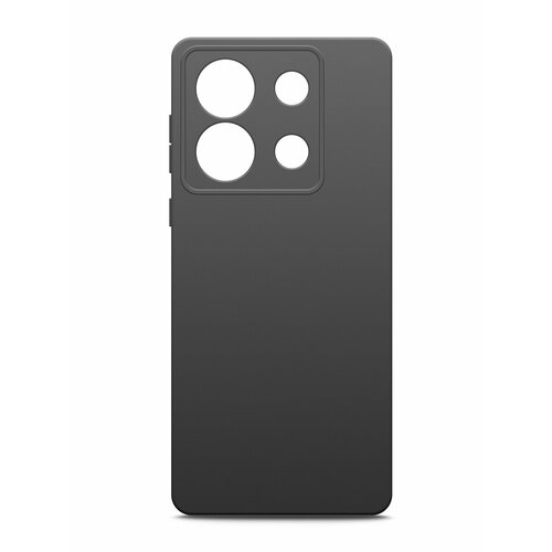 Чехол на Xiaomi POCO X6 (Ксиоми Поко Х6) черный матовый силиконовый с защитой (бортиком) вокруг камер, Brozo чехол на xiaomi mi 9 ксиоми ми 9 черный матовый силиконовый с защитой бортиком вокруг камер brozo