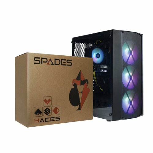 Игровой компьютер 4Aces Spades Core-i3 10105F/GTX 1650 4Gb/DDR4 16Gb/ SSD 512 M.2/HDD 1Tb/ No OS (SP10105F1650111122)