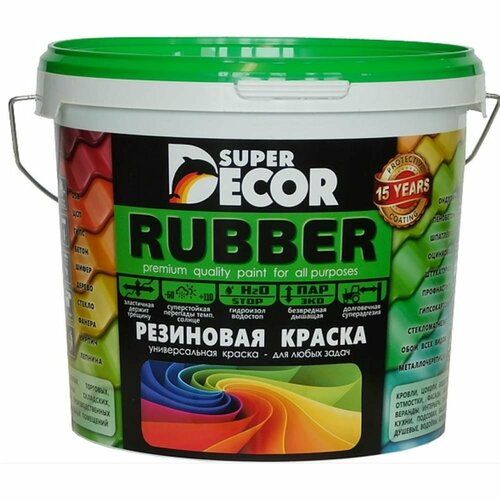 Резиновая краска SUPER DECOR 00 белоснежная