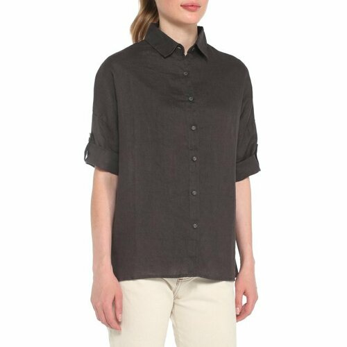 Рубашка Maison David, размер XS, темно-серый рубашка maison david размер xs темно голубой