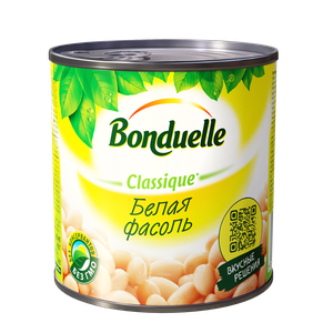 Фасоль консервированная Bonduelle белая, 400 г