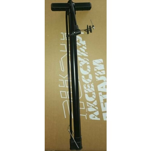 Насос ручной стальной велосипедный с T-ручка 29x580мм RUSH HOUR Шланг велонасоса под ниппель AV 41300₽