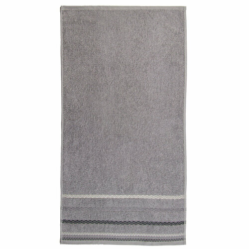 Полотенце банное 50х90 см 100хл 460 гм2 Зиг-заг св-сер Турц 1121₽
