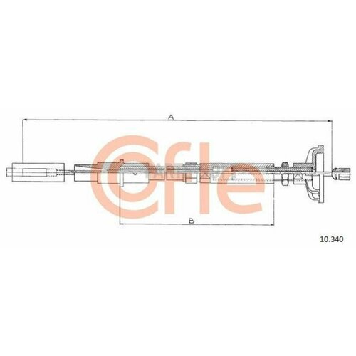 COFLE 9210340 Трос сцепления 845₽