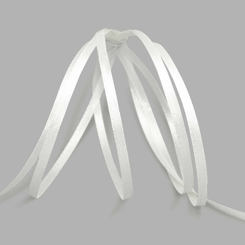 Лента атласная декоративная айрис, 411006, 0,3см*100м (шампань)