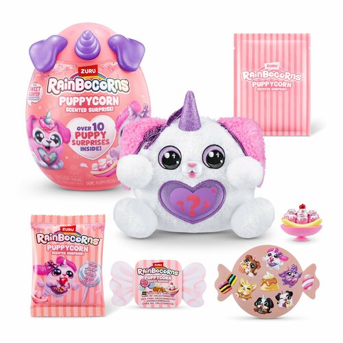 Мягкая игрушка сюрприз в яйце Zuru Rainbocorns PUPPYCORN SURPRISE S8 игрушка zuru rainbocorns puppycorn rescue surprise сюрприз в яйце в ассортименте