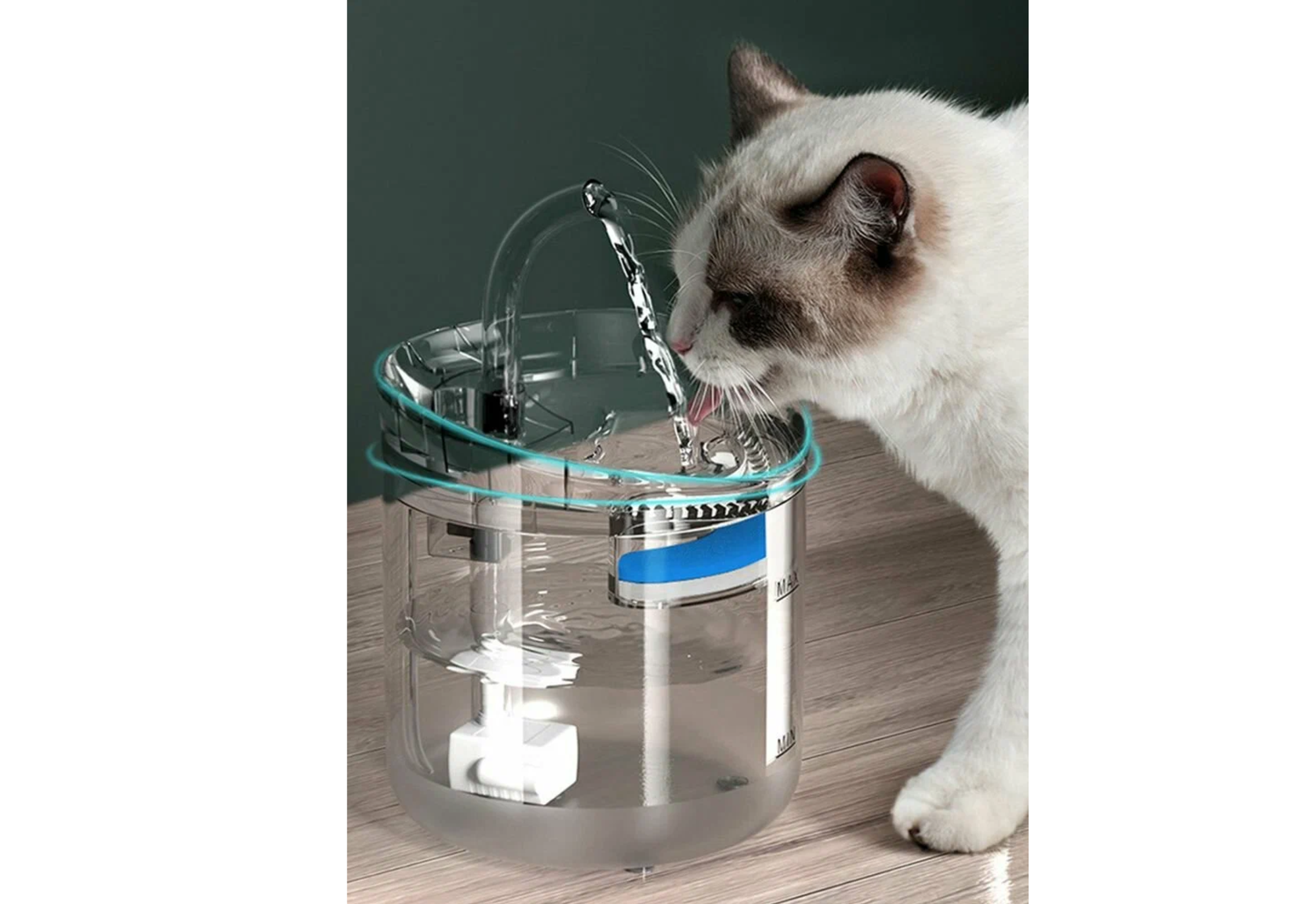 Автоматическая поилка "Фонтан" для кошек и собак с датчиком движения