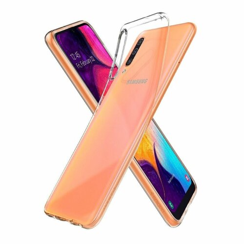 Чехол-капсула SPIGEN для Galaxy A50 - Liquid Crystal - Кристально-прозрачный - 611CS26200 чехол капсула spigen для huawei p9 lite liquid crystal прозрачный sgp l05cs20298