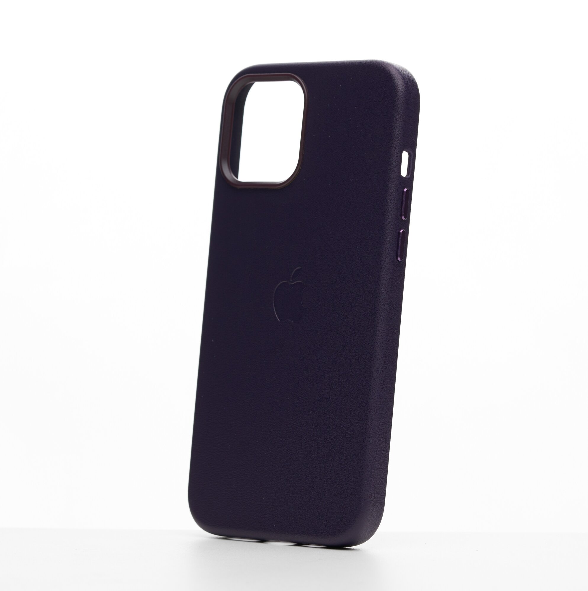 Кожаный чехол Leather Case для iPhone 14 Pro Max с MagSafe, Deep Violet