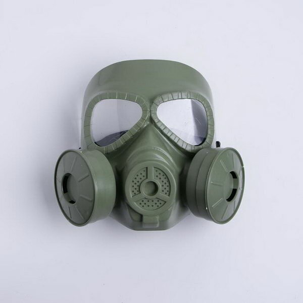 Карнавальная маска "Противогаз", цвет зелёный