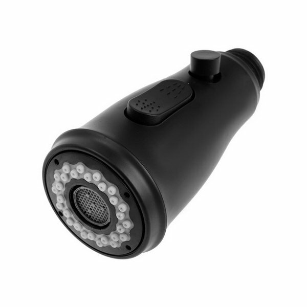 фото Аэратор для вытяжного смесителя, с регулировкой потока, 2 режима, цвет черный